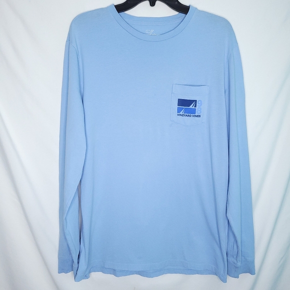 VINEYARD VINES Men's Sailboat Graphic Long Sleeve Tee MEDIUM - Picture 3 of 11